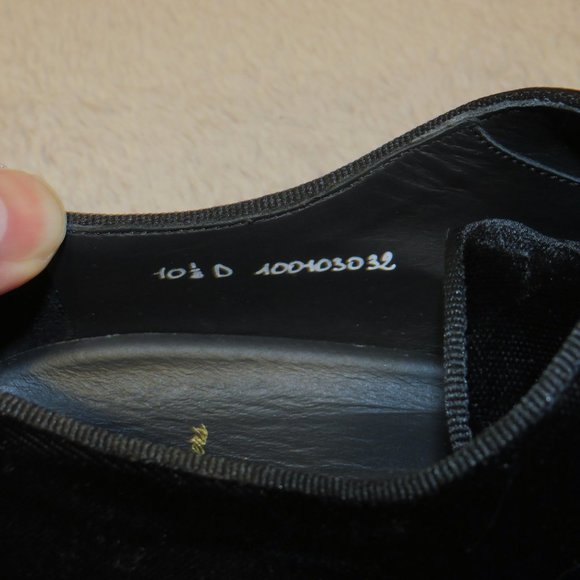 Brooks Brothers Golden Fleece Black Velvet Formal Shoes 10.5 D NWB main image 7